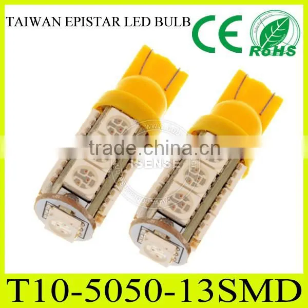 13SMD Led Car Side Light Led Red/bule/yellow Lamp Bulbs T10 501 168 W5w photo-4
