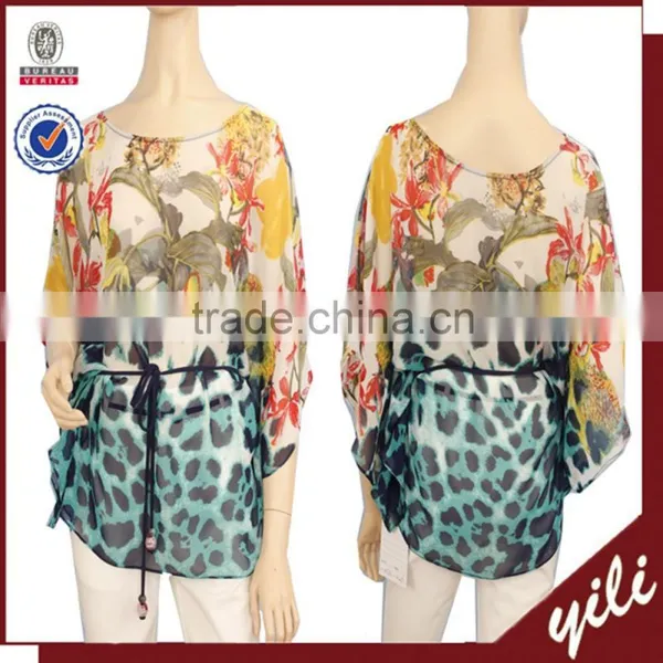 2016 New Long Sleeve Print Tops Women Indian Clothing Wholesale