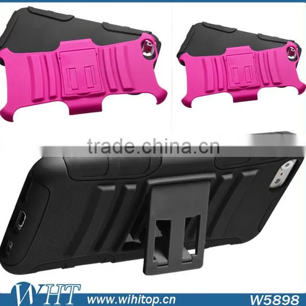 Rubberized Combo Heavy Duty Armor Case for IPhone 6 Plus 5.5 Inches, With Stand Function photo-5