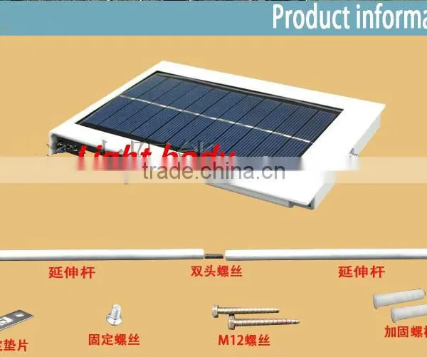 Solar Led Powered Outdoor Led Mounted Lawn Garden Lamp Light photo-5