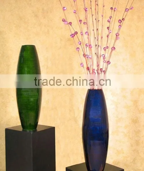 Bamboo Cylinder Floor Vase