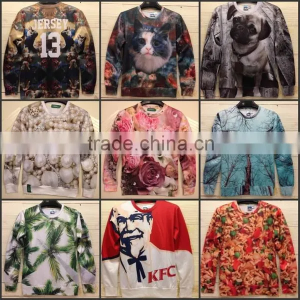 3D Digital Print Men's Sweatshirts