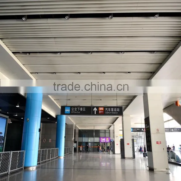 Wood Grain Aluminum Lath Ceiling Metal Suspend Linear Ceiling Square Tube Screen Ceiling Tiles photo-6
