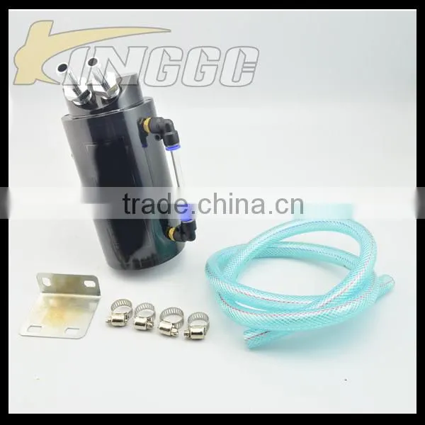 Car Engine Aluminum Universal Auto Fuel Tank Oil Catch Can photo-2