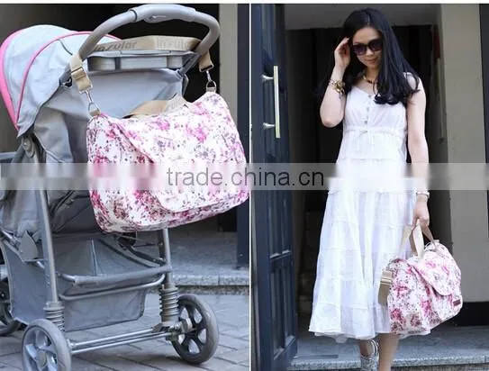 2016 Baby Diaper Nappy Backpack Changing Bag Mummy Canvas Lining Tote Handbag Shoulder Bags photo-4
