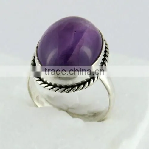 Fabulous Purple Amethyst 925 Sterling Silver Ring, Indian Silver Jewelry, Online Silver Jewelry photo-4