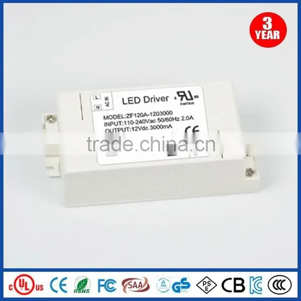 LED Driver Supply 36W Constant Current Driver 12v 3a for Led Light Lamp photo-2