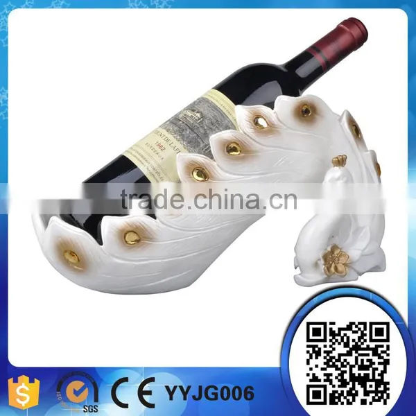 Manufacturer Factory Price Polyresin Decorative Wine Bottle Holder