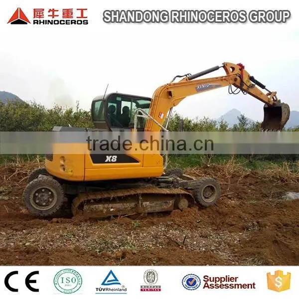Wheel Crawler Excavator 8ton Earthmoving Digger Machine photo-3