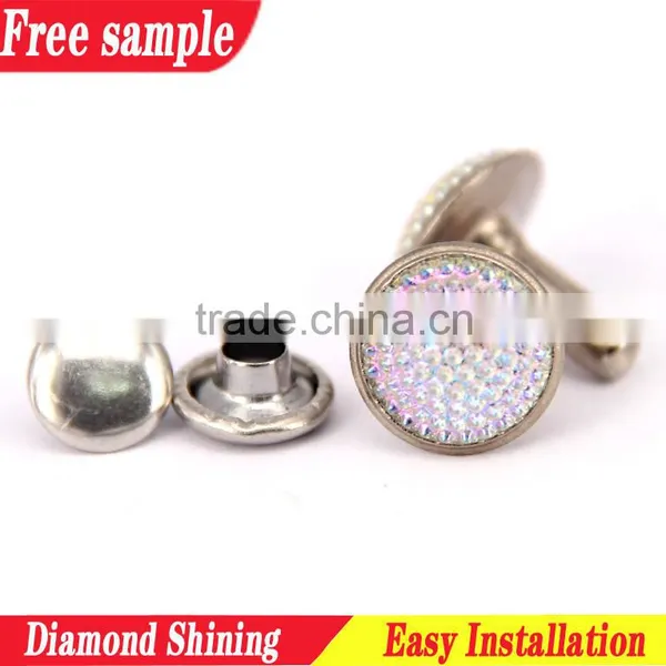 Decoration clogs rivet button rhinstone fashion button