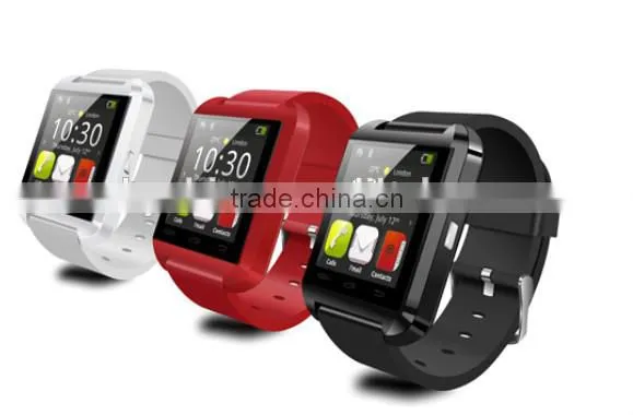 Anti-lost Smart Bluetooth Watch With Microphone for ISO/Andorid,Passometer U8 Bluetooth Watch