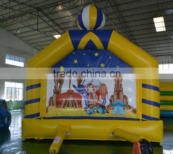 New Product Colorful Santa Claus Cartoons Style Inflatable Bouncy Castle Bounce House For Kids