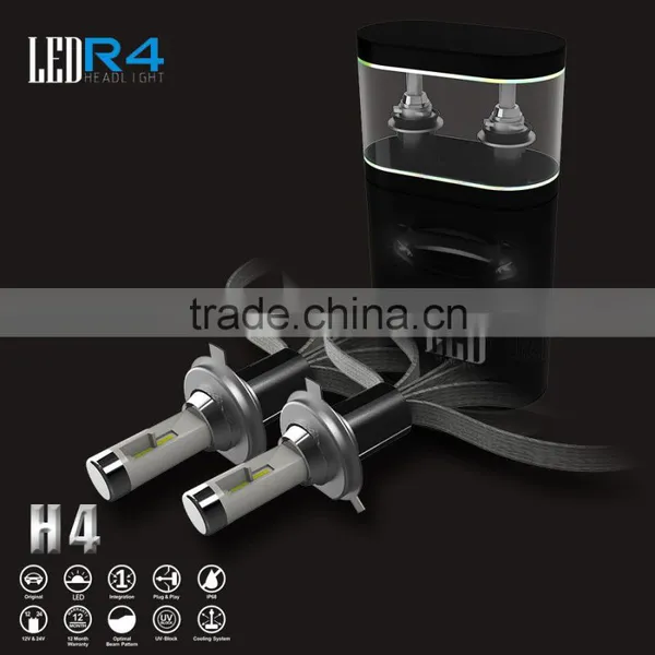 40W 4800LM H4 Led Headlight Lamp 6000K P Hilips MZ Chip Hi/Lo Car Auto Led Headlight Bulbs Led Headlight Auto Headlights