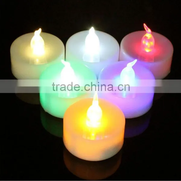 Flashing Led Candle Tea Light With Logo Printing,all Sizes Available 24pcs/set photo-3