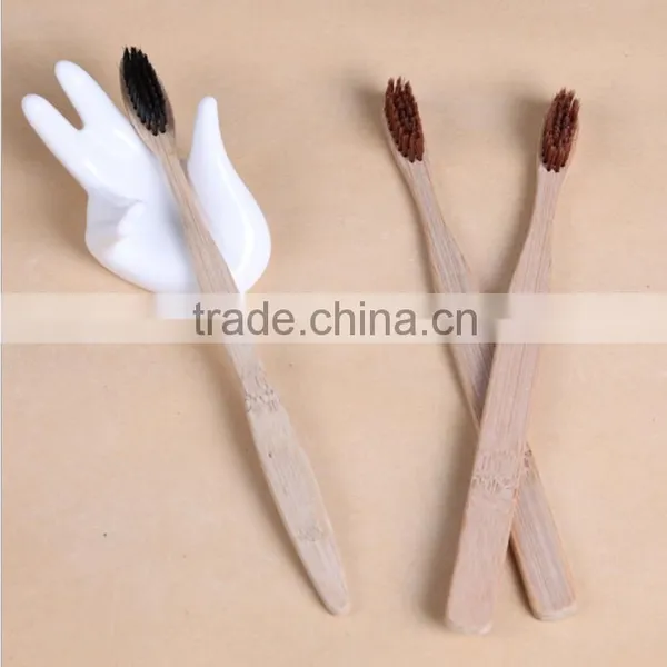 Hot Sale and Natural Cheap Bamboo Toothbrush, Disposable Charcoal Toothbrush for Hotel photo-4