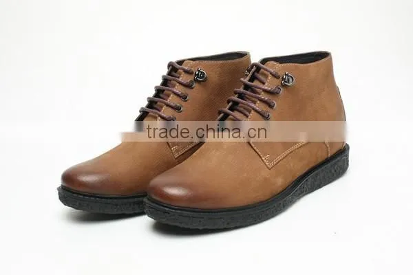 New Design Suede Leather Height Increasing Winter Boots photo-2