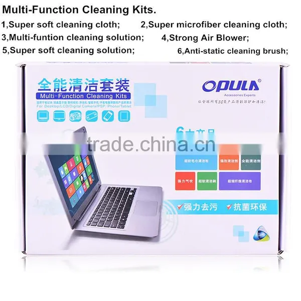 6 in 1 Opula Screen Cleanig Spray Kit for Camera, Mobile Phone, LCD, Laptop With MSDS photo-2