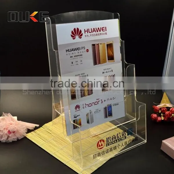 New Premium Environmental Protection Acrylic Diaplay Holder for Brochure Wholesale photo-2