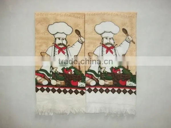 Pigment Printing Cotton Kitchen Towel Home Textile Cooling Towel Wholesale Free Sample photo-3