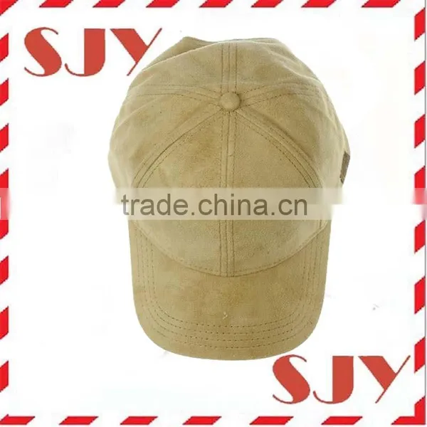 Unisex Adjustable Faux Suede Precurved Bill Baseball Cap Hat photo-3