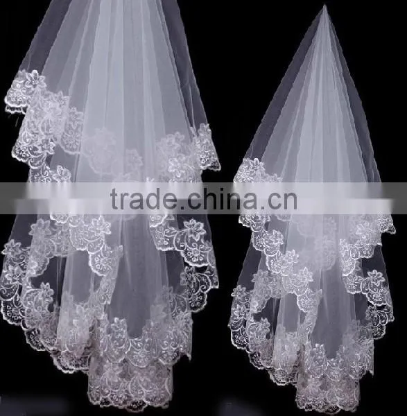 Ve0001 Hot Sale Long Wedding Veil Arabic Wedding Veil