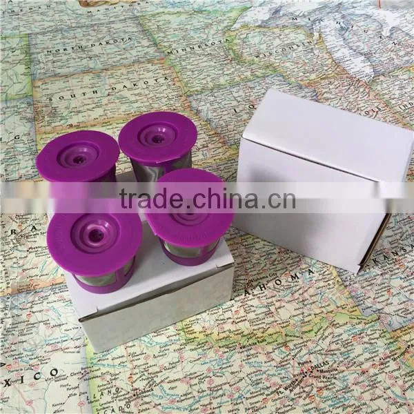 Christmas Gift 4 Pack New Eco-friendly Purple Reusable K Cup Filter for Keurig 2.0 photo-2