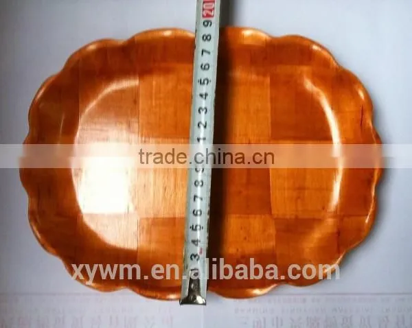 Rectangular Woven Wooden Plate and Tray photo-6