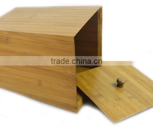 Formbu Household Bamboo Material Waste Bin With Lid photo-3