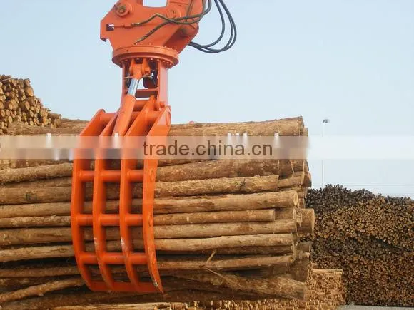 Hitachi Ex120-2 Supply DOOSAN HITACHI Mechanical Log Grapple and Hydraulic Wood Grapple for Excavator photo-3