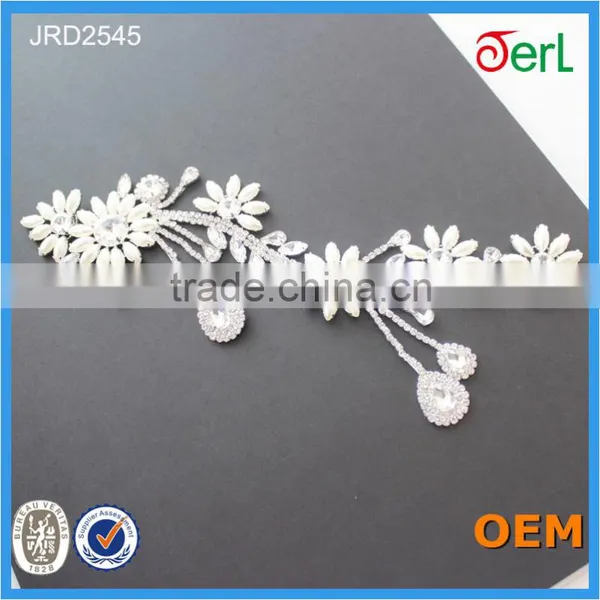 Hot Sale Unique Design Rhinestone Crystal Lace Trimming for Garment Decoration photo-4