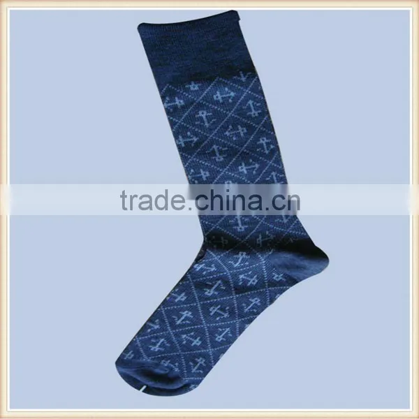 New Season Naval Style Blue Woolen Socks for Adults