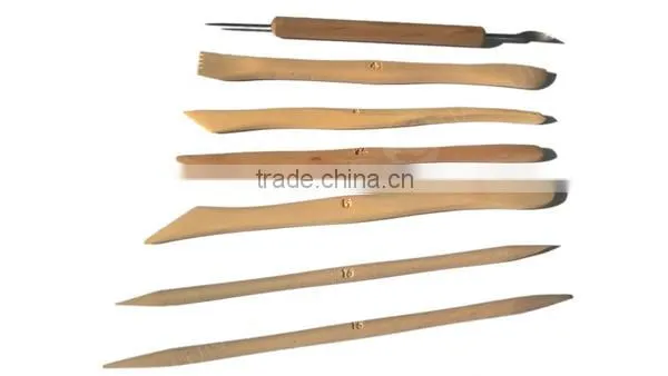Zipper Bag Pack Wooden Modeling Clay Tool Set for Sculpting photo-4