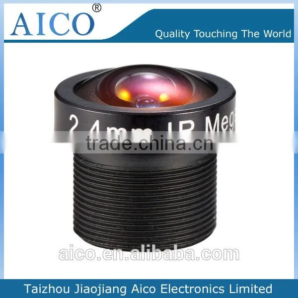 cn Aico New Products Fixed Iris 2.4mm 1/3 Inch F2.0 Megapixel M12 Rear View Lens