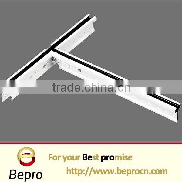 Flat Grooved Ceiling T-bar Accessories for PVC Gypsum Tiles and Plastic Boards photo-3