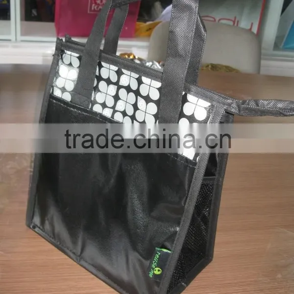 folding bag/folding shopping bag/folding cooler bag with stand