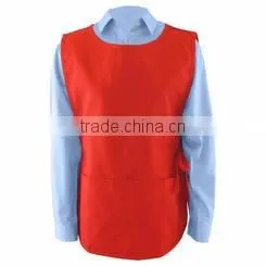 Vest For Supermarket Clerk Work Uniform Vests With Pockets & Front Button photo-2