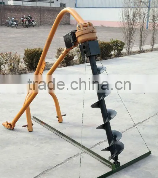 Auger for earth drilling