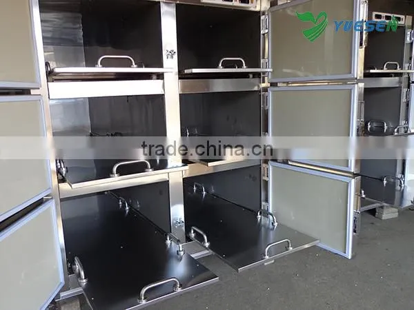 YSSTG0106 201 and 304 Stainless Steel DANFOSS Compressor 6 Bodies Mortuary Refrigerator photo-4