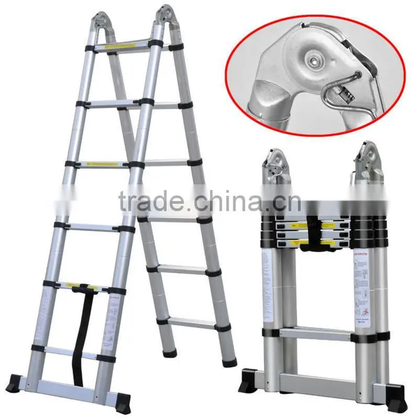 New Type 3.8m Multi-purpose Aluminum Telescopic Aluminum Ladder /folding Ladder EN131 Standard photo-2
