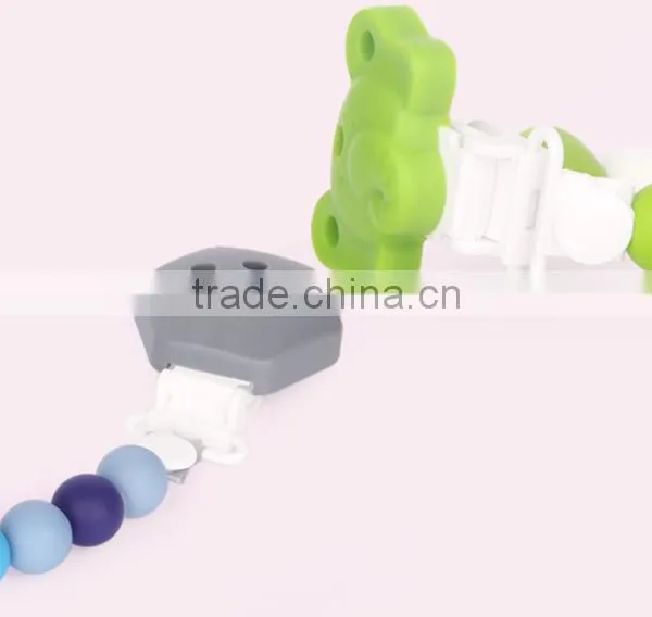 Make From Food Grade Silicone DIY Baby Pacifier Chain Baby Teething photo-5