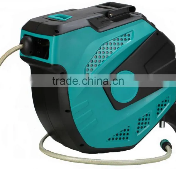 Agriculture and Garden Irrigation 25m 1/2 Inch PVC Auto Wall-mounted Garden Hose Reel photo-2