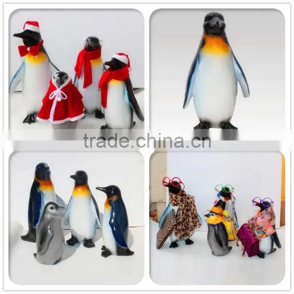 Custom Made Resin Penguin Sculpture Christmas Display photo-4