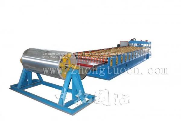 Arc Bias Glazed Tile Roll Forming Machine photo-2