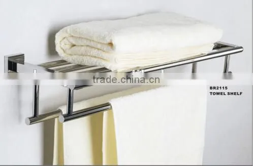 Hotel Style Wall Mounted Bathroom Stainless Steel 304 Towel Rack photo-2
