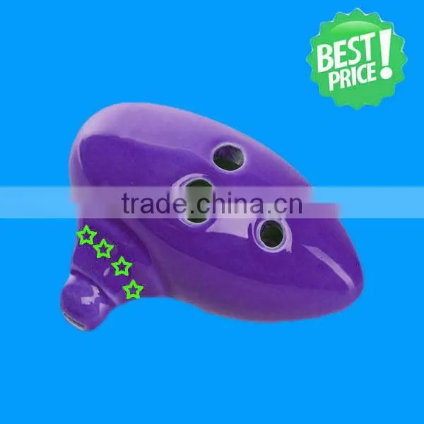 6 Holes New Learners Ceramic Ocarina Flute for Children photo-4