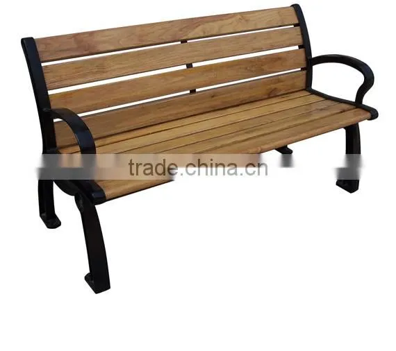 Wooden Cast Iron Park Bench photo-5