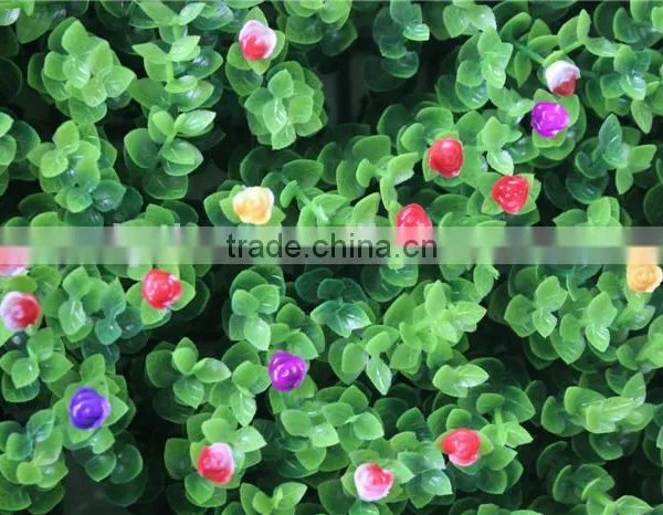 Colorful Artificail Eucalyptus Grass Mat Green Foliage Plants With Flowers photo-4