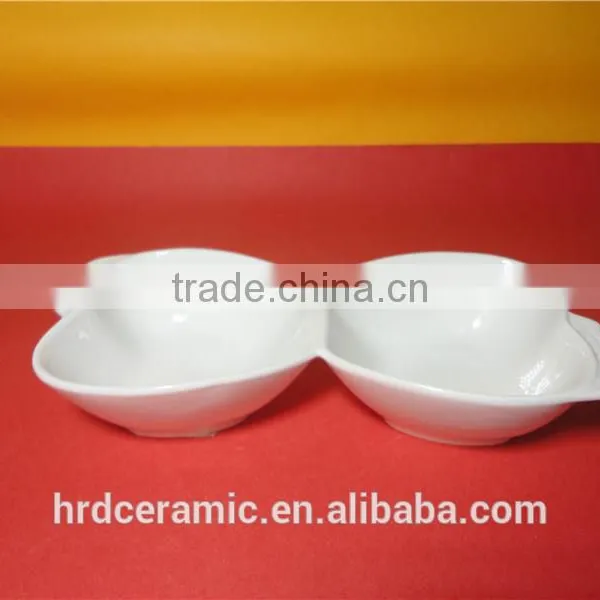 19.5*8.7*3.8cm Star Hotel White Ceramic Dinner Plate Apple Shape Dish photo-5