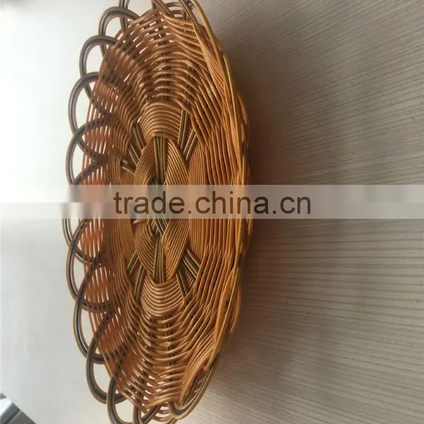 Beautiful Plastic Rattan Storage Basket for Supermarket photo-2