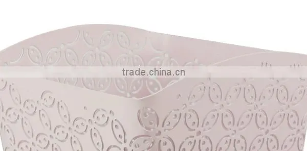 Arc-shape Metal Punched Decorative Trash Can For Home/Office photo-3